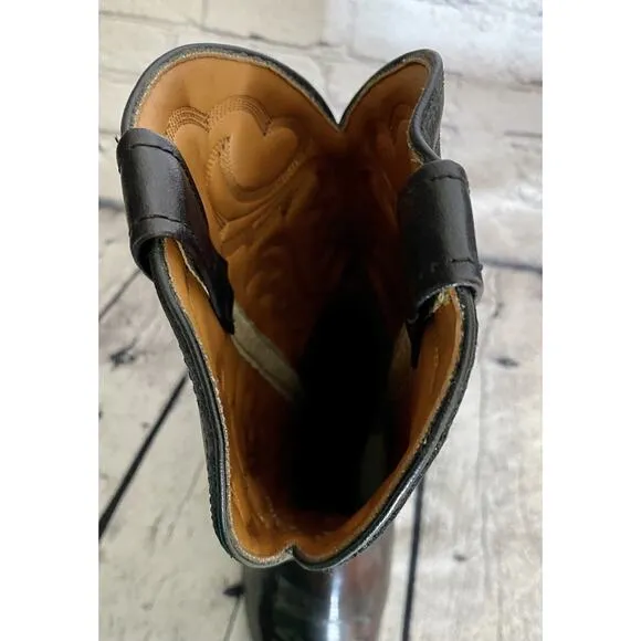 New Guide Gear Brown Leather Men's Western Cowboy Boots 10 EW‎
