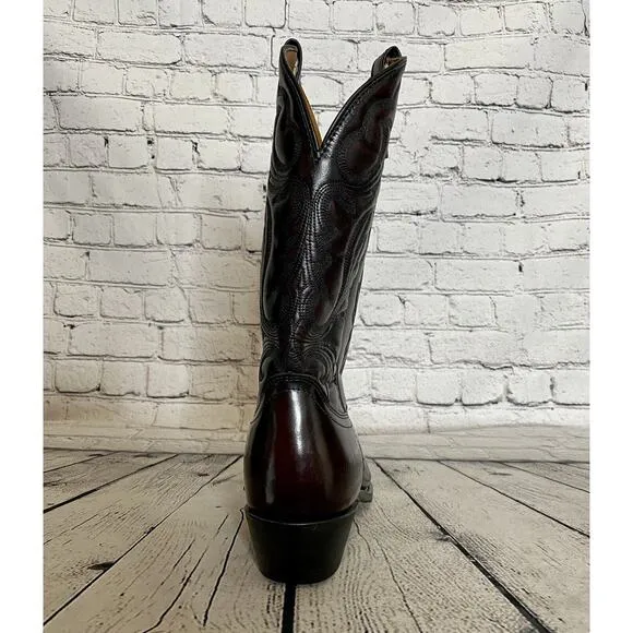 New Guide Gear Brown Leather Men's Western Cowboy Boots 10 EW‎
