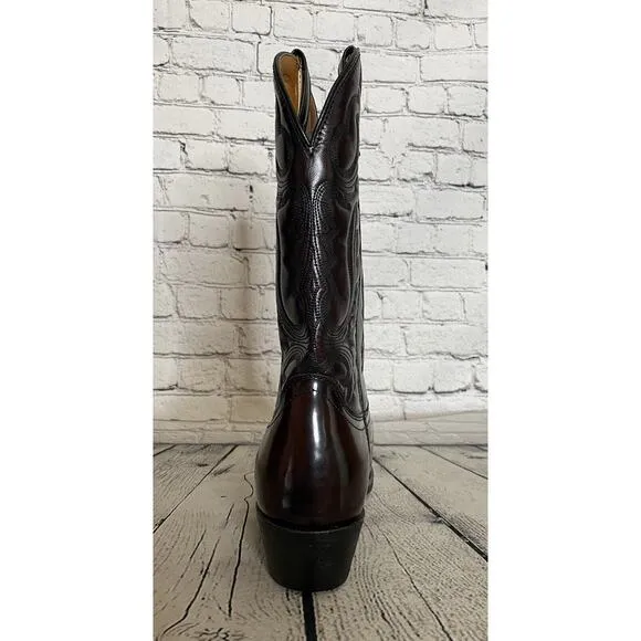 New Guide Gear Brown Leather Men's Western Cowboy Boots 10 EW‎