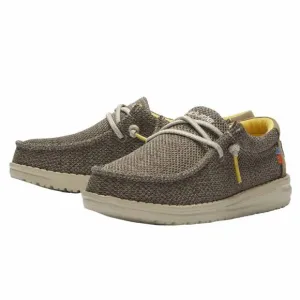 NEW HEY DUDE kid's wally sox shoes in safari