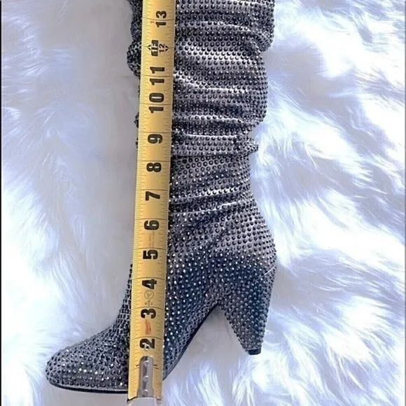 NEW INC International Concepts Studded Boots  Women shows |  Pewter | 5, 5.5, 6