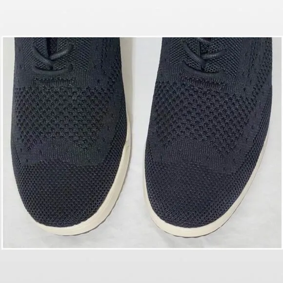 New Izod Black Knit &amp; White Men’s Casual Oxford Shoes