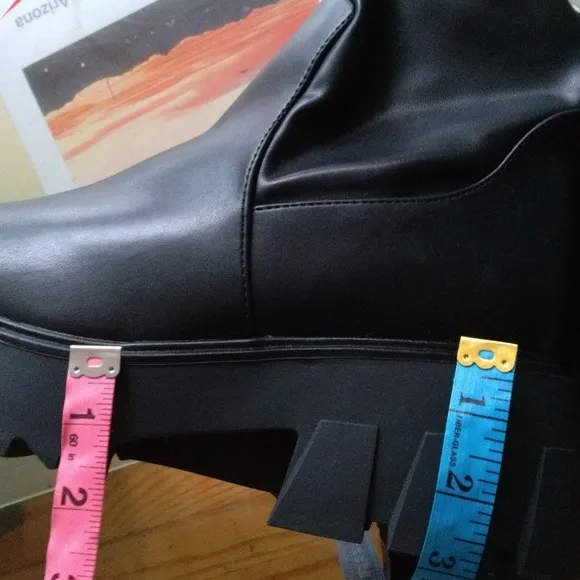 New Jaime women's gothic stunning wide width knee-high boots, Size 10W