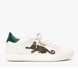 NEW Kate Spade Ace Leopard Lace-Up Low Top Sneakers w/Extra Shoe Lace, Size 11