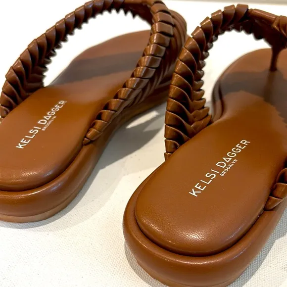 New KELSI DAGGERTidal Sandals in Cognac