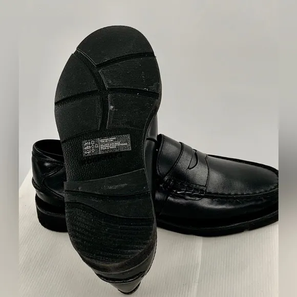 New List🌹NWT Rockport Men’s Classic Modern Prep Black Leather Penny Loafer Shoes