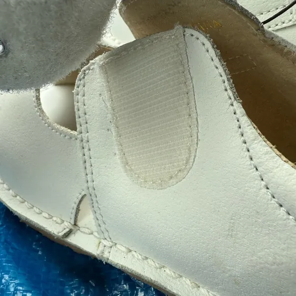 New little girls Lamour white classic Mary Jane leather shoes sandals size 1