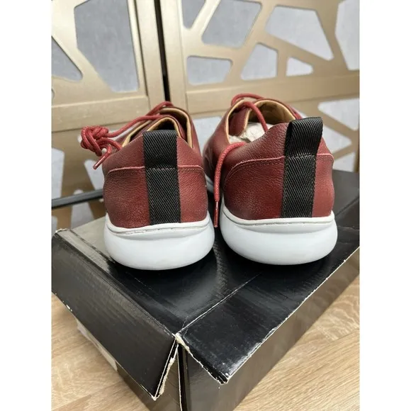 New MARC JOSEPH NEW YORK Columbia Leather Sneaker men red 11.5 Oxford Shoes Casu