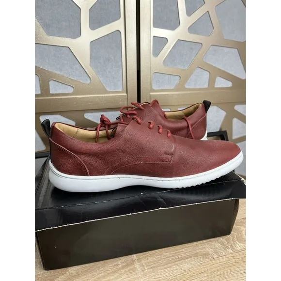 New MARC JOSEPH NEW YORK Columbia Leather Sneaker men red 11.5 Oxford Shoes Casu