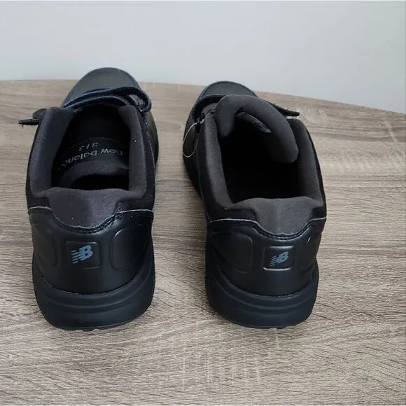NEW MENS NEW BALANCE MW 813 WT WALKING SHOES Black LEATHER Shoes AUTHENTIC SZ 11