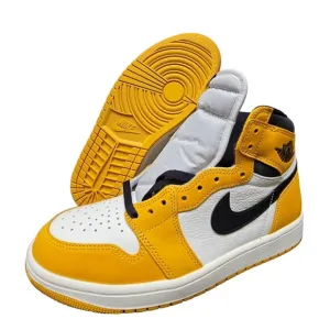 New Men's Size 10 [DZ5485-701] Jordan 1 Retro Hi OG Yellow Ochre Shoes SNEAKERS