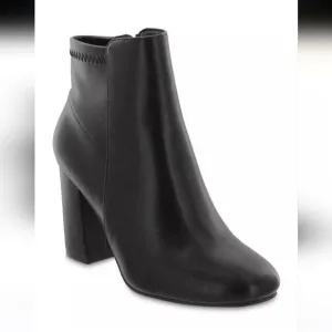 New MIA Women's Carla Boots black bootie Carla features a chic square toe zipper