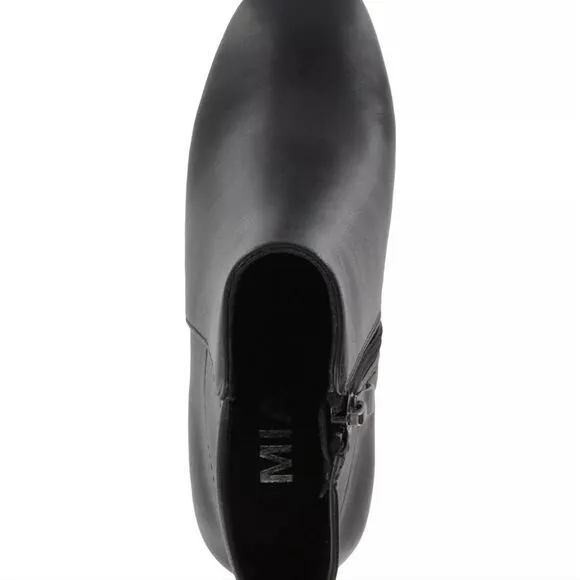 New MIA Women's Carla Boots black bootie Carla features a chic square toe zipper