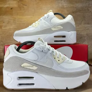NEW Nike Air Max 90 LV8 Womens Sz 10 Shoes Sneakers White Sail FD4328-100