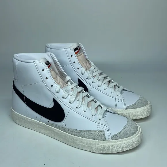 New Nike Blazer Mid 77 Vintage Black/White BQ6806-100 NIB
