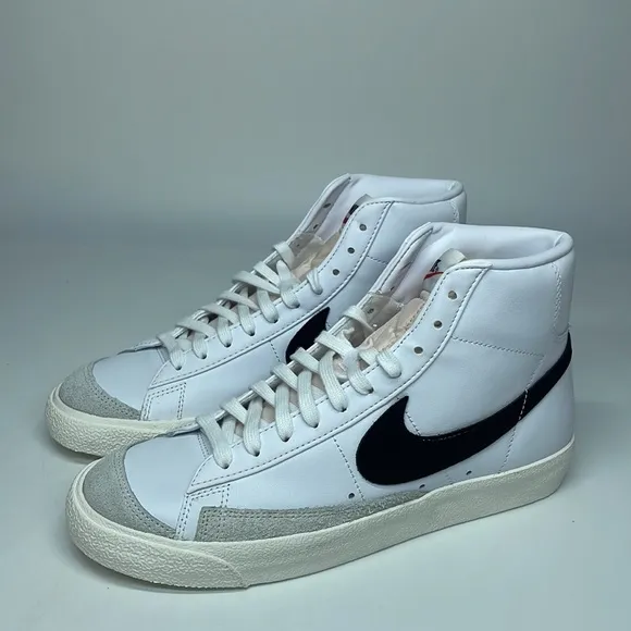 New Nike Blazer Mid 77 Vintage Black/White BQ6806-100 NIB