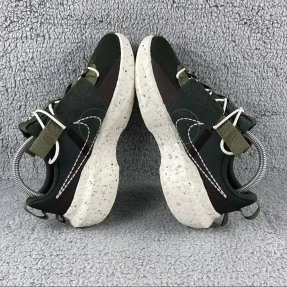 New Nike Sneakers Crater Impact Shoes Mens 8 Sequoia Olive Lace Up‎ Low Top