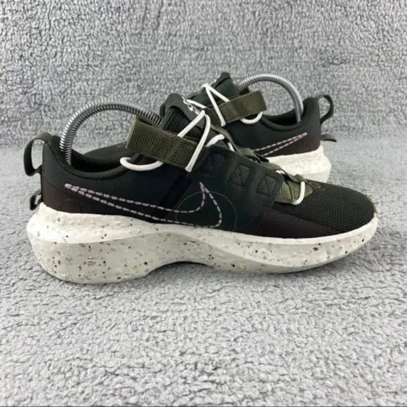New Nike Sneakers Crater Impact Shoes Mens 8 Sequoia Olive Lace Up‎ Low Top