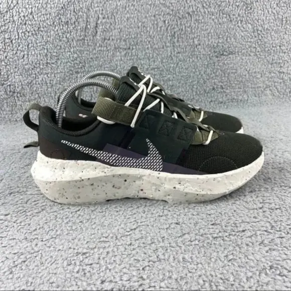 New Nike Sneakers Crater Impact Shoes Mens 8 Sequoia Olive Lace Up‎ Low Top