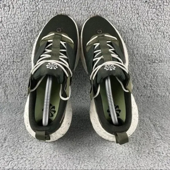 New Nike Sneakers Crater Impact Shoes Mens 8 Sequoia Olive Lace Up‎ Low Top
