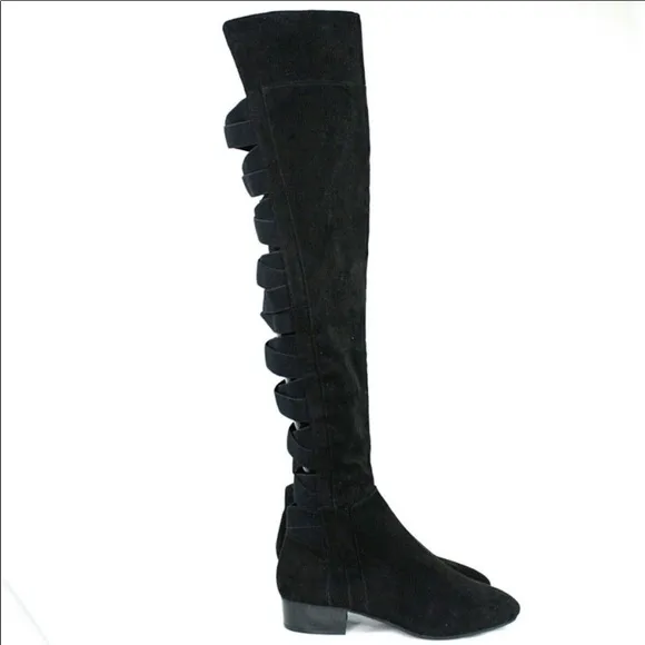 New Nine West eltynn over knee suede boots