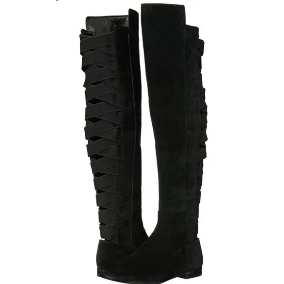 New Nine West eltynn over knee suede boots