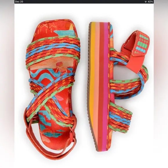 New no boxFarm  RioTropical Platform Sandal10