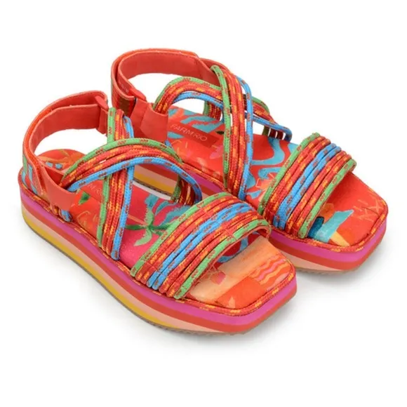 New no boxFarm  RioTropical Platform Sandal10