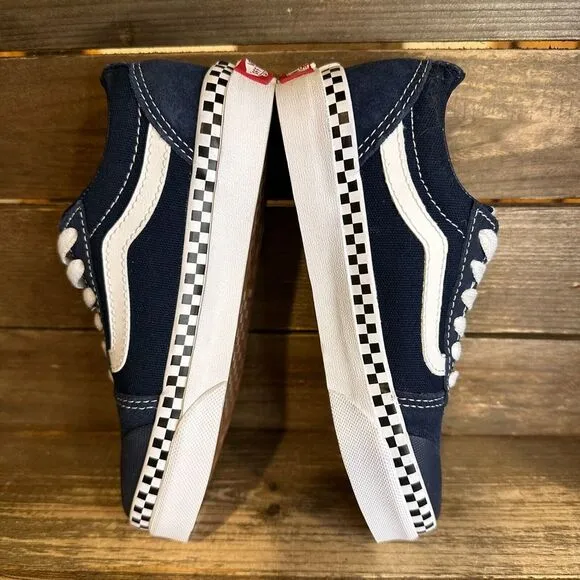 New‎ NWOB Little Kids Vans Ward Navy Blue Skateboarding Sneakers Shoes Size 13 C