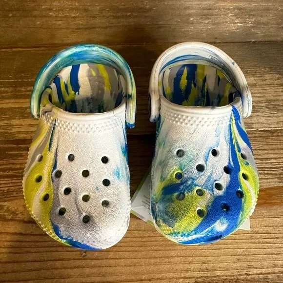 New NWT Little Kids Crocs Classic Marbled Sandals Clogs Shoes Size‎ 5 C