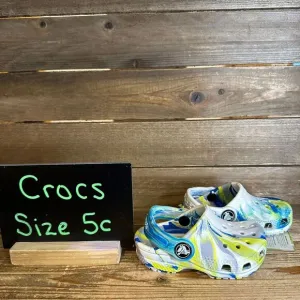 New NWT Little Kids Crocs Classic Marbled Sandals Clogs Shoes Size‎ 5 C