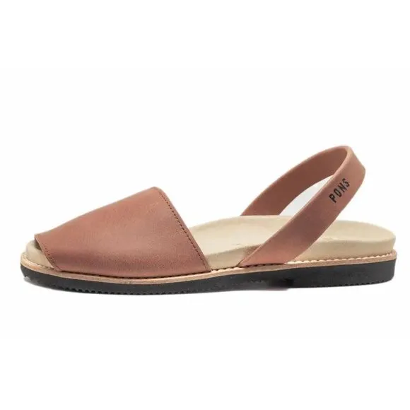 NEW NWT Pons Classic Brown Leather Shoes Sandals
