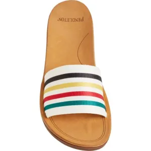 NEW Pendleton Glacier National Park Slide Sandals For Women in white 254