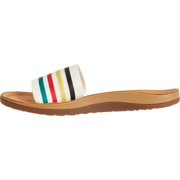 NEW Pendleton Glacier National Park Slide Sandals For Women in white 254