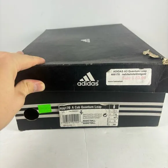 new Rare Vintage Adidas A Cub Quantum Leap (2006) Basketball Shoes Sz 12