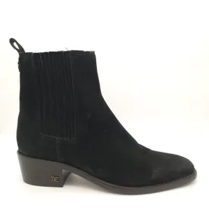 NEW Sam Edelman Bronson Boots Womens 7.5 Suede Country Western Cottage Chic Dark
