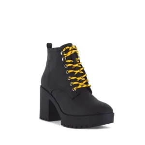 New Seven7 Black Women's Flatiron Lug Sole Boots Size 7