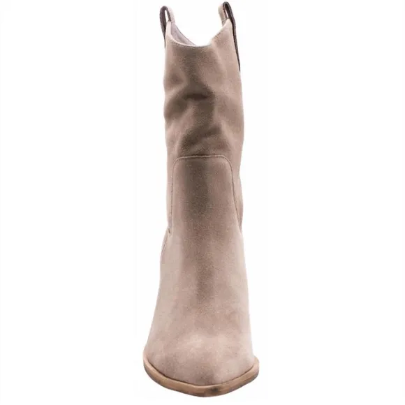 NEW SILENT D munchy bootie in dark taupe suede Size 40 Anthro Boots