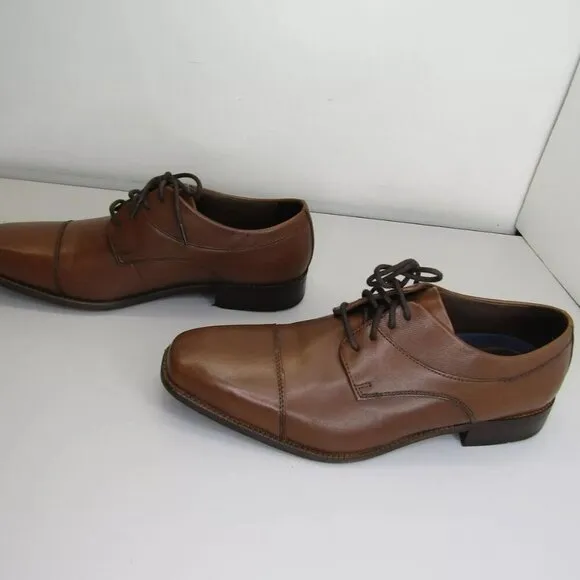 NEW Size 9.5 Johnston &amp; Murphy Mens Archer Oxford Shoe Dress Cap Toe