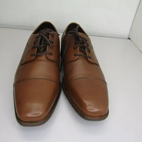NEW Size 9.5 Johnston &amp; Murphy Mens Archer Oxford Shoe Dress Cap Toe