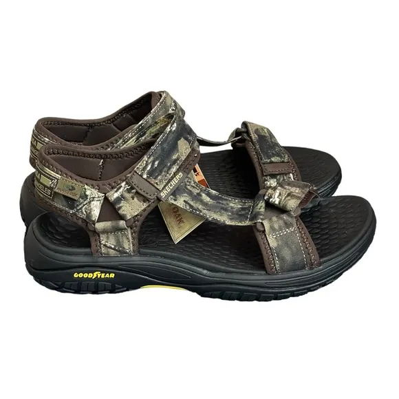 NEW Skechers Mens Lomell RipTide Sandals Goodyear SolesCamo #204351 Size:9
