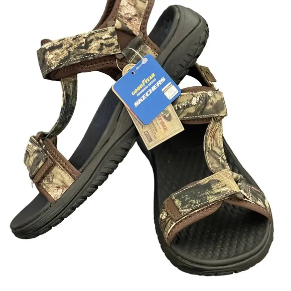 NEW Skechers Mens Lomell RipTide Sandals Goodyear SolesCamo #204351 Size:9