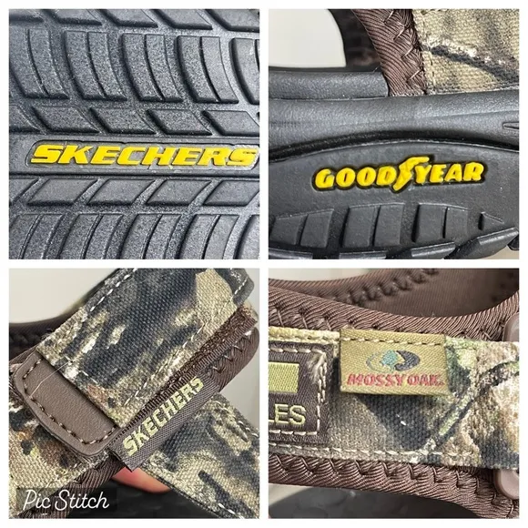 NEW Skechers Mens Lomell RipTide Sandals Goodyear SolesCamo #204351 Size:9