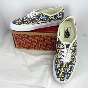 New Vans Authentic Floral White Classic Canvas shoes Sneakers NIB Adorable