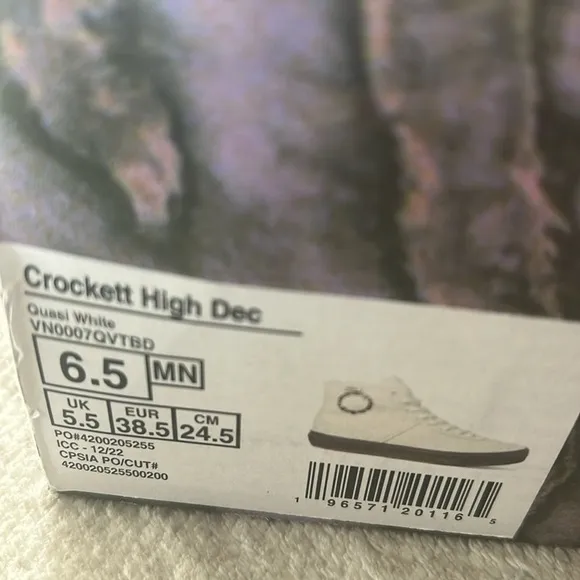 NEW VANS CROCKETT PRO HIGH DECON SKATE SHOES MEN’S SIZE 6.5