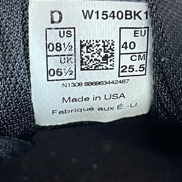 New Balance Women’s 1540 Heritage Collection Black Size 8.5 D