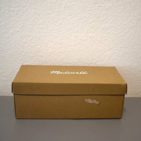 NIB Madewell Cloudlift Lite Woven Leather Slide Sandals Pale‎ Oyster Sz 7