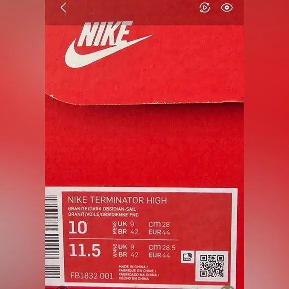 NIB Men’s Nike Terminator High Georgetown Basketball‎ Shoes 10