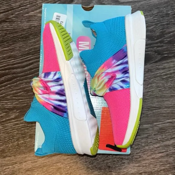 NIB Skechers Modern Jogger Slip On Bow Sneaker Multicolor Size 1