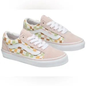 NIB [Vans] Old Skool Shoe Sneaker Tennis Shoes in Multi/True White Kids Sz 12.0